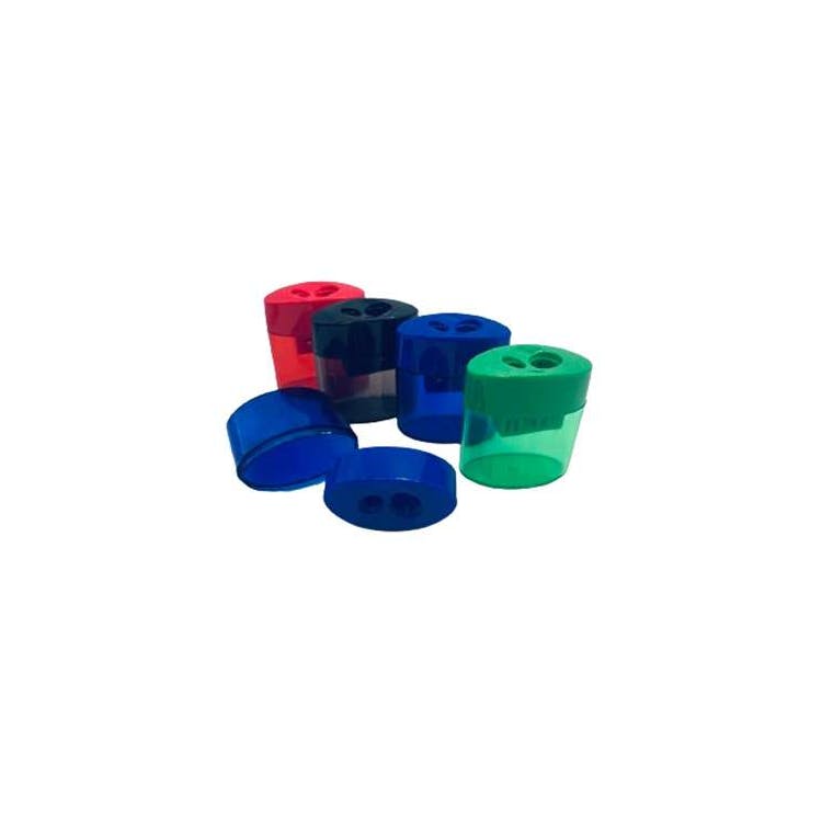 Dual Hole Pencil Sharpeners - Assorted Colors 2
