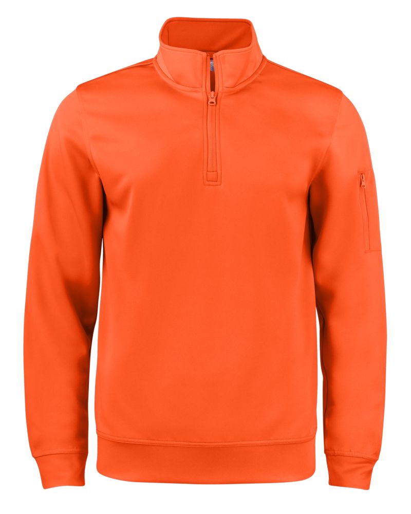 Clique Lift Solution-dyed Performance Unisex Half Zip Sweatshirt 58