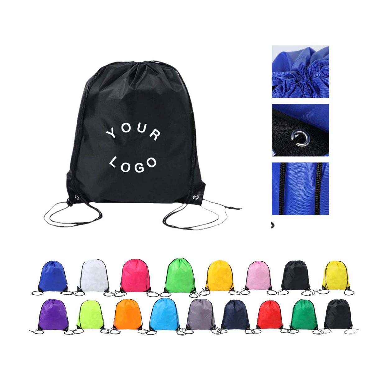 Polyester Drawstring Backpack for Gym and Travel 5