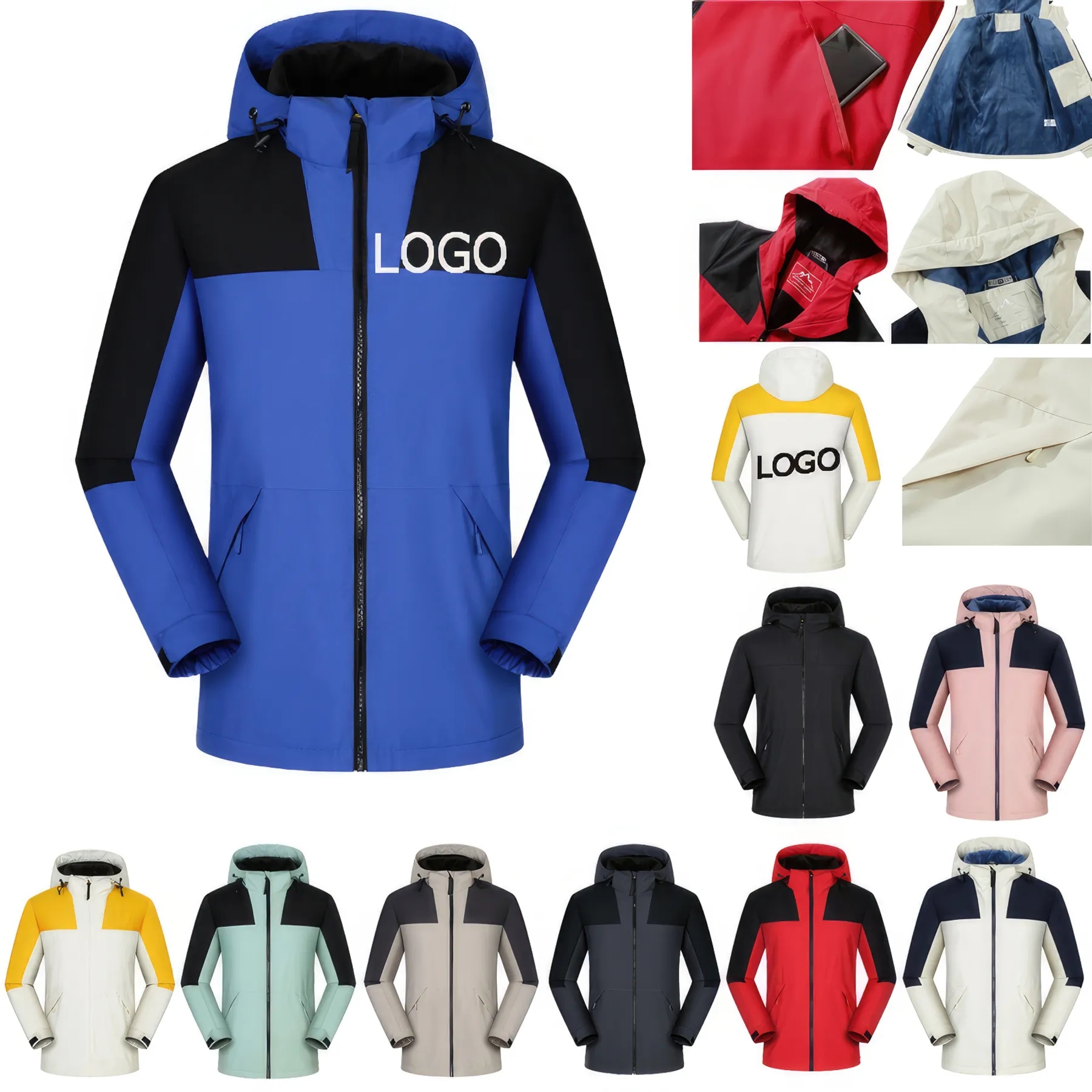 Winter Warm Fleece Lined Snow Windproof Jacket 2