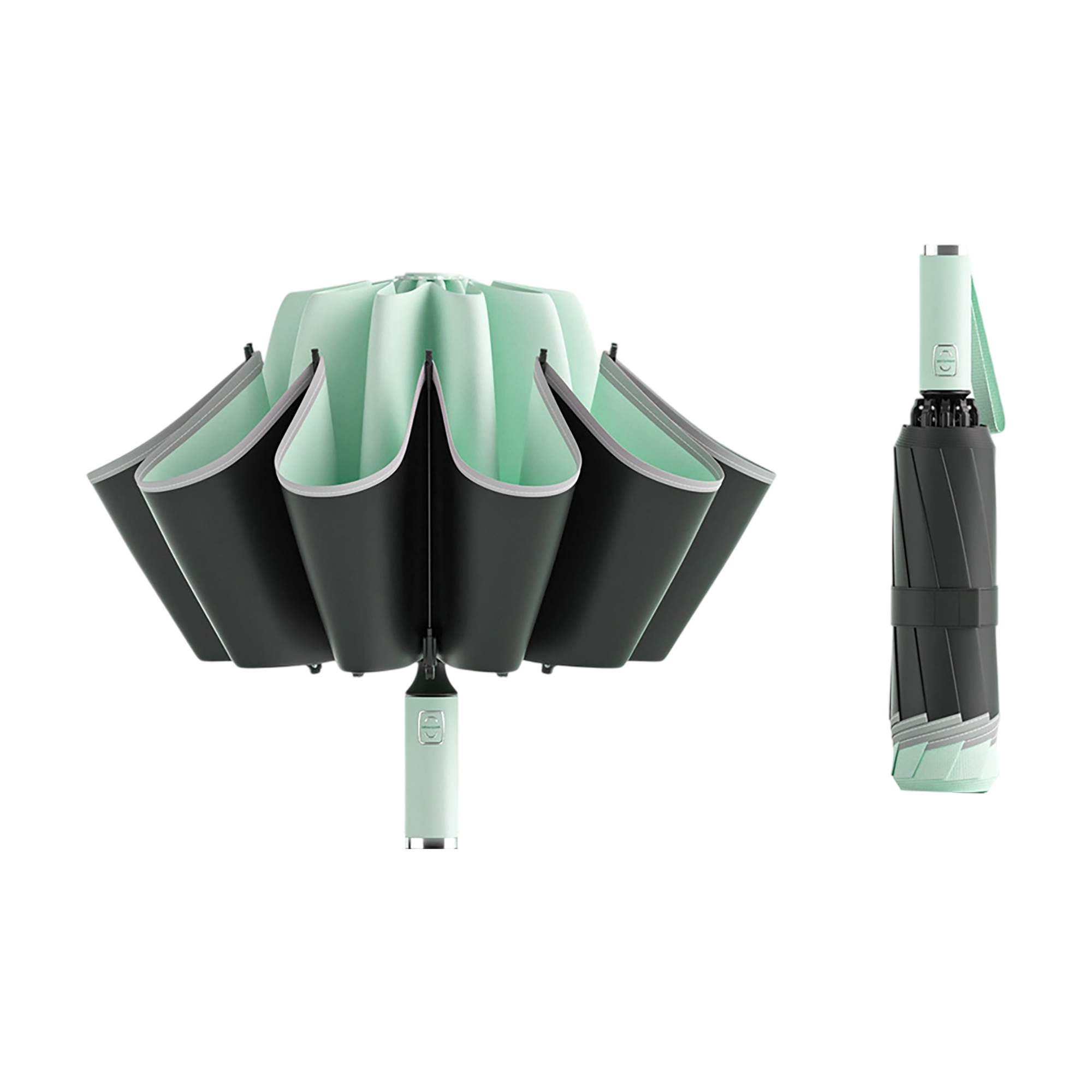 Inverted Automatic Umbrella 12 Rib 41.5" Canopy 11