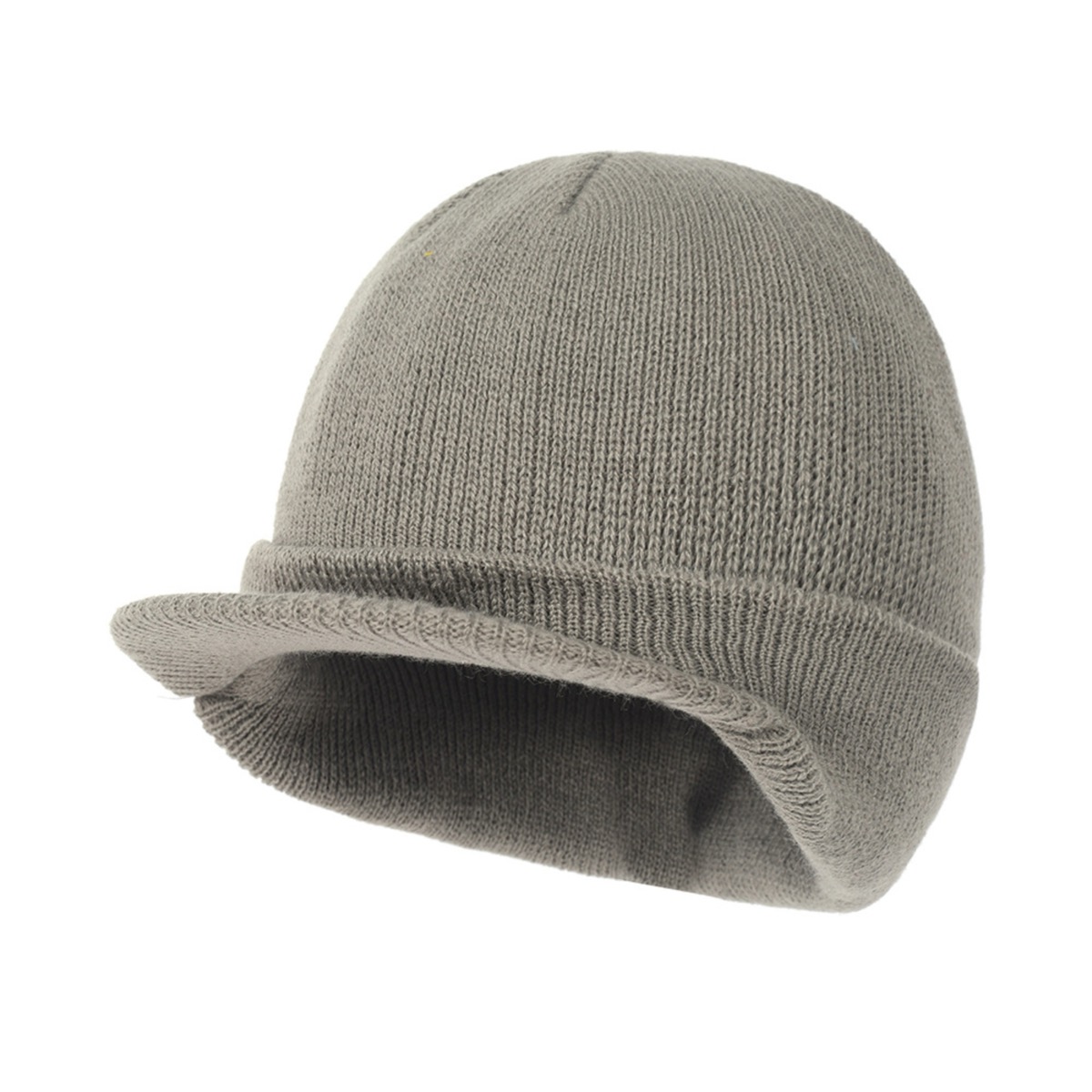 Classic Men's Knit Beanie with Brim for Cold Weather 3