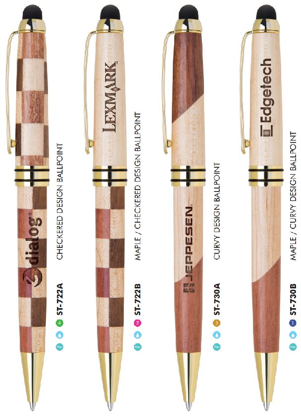 Two-Tone Wooden Ballpoint Stylus 1