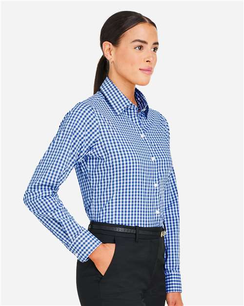 Women's CrownLux Performance® Gingham Dress Shirt - DG536W 24