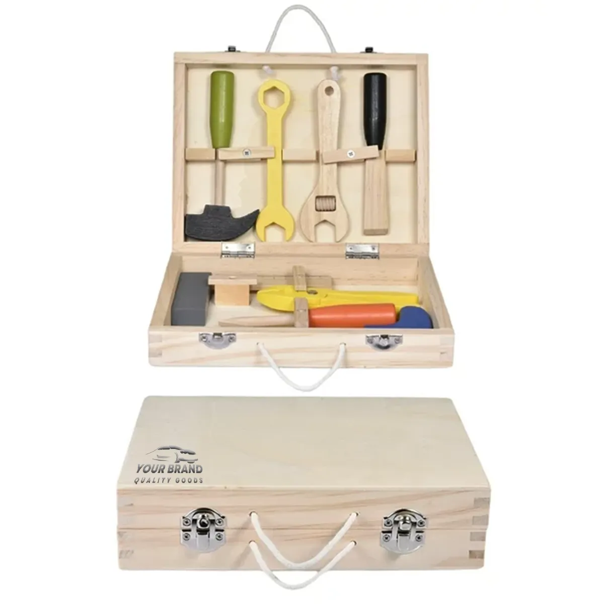 Funny Educational Wooden Maintenance Combination Tool Kit 5