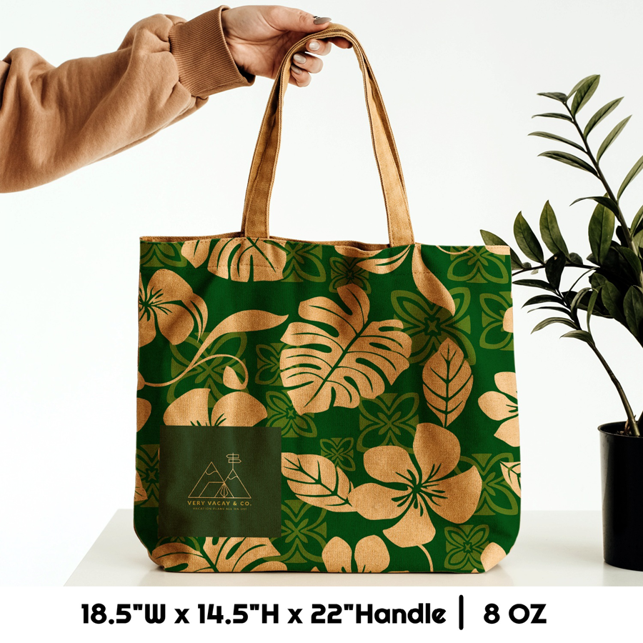 8 oz Cotton Canvas Tote Bag  - 18.5"W x 14.5"H