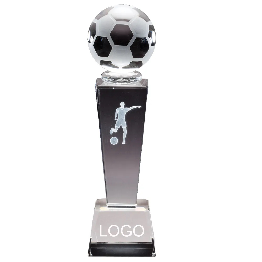 Optical Glass Soccer Trophy 7