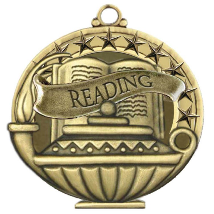 Reading Academic Performance Medallion (2")