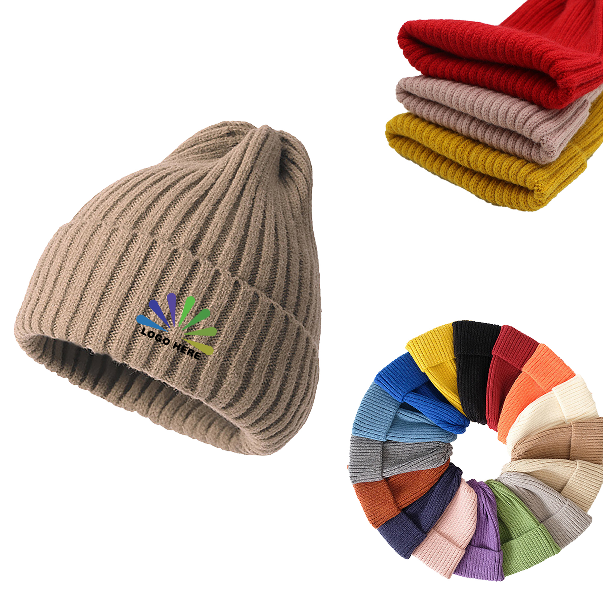 Warm Pointed Top Knitted Hat 1