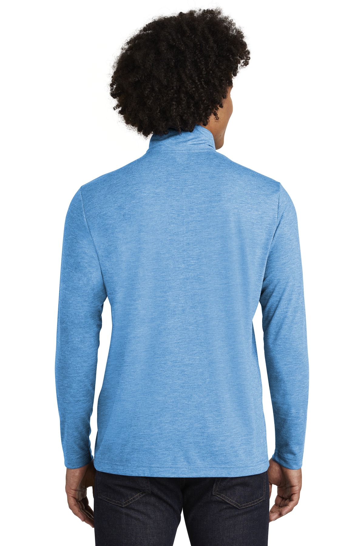 Sport-Tek PosiCharge Tri-Blend Wicking 1/4-Zip Pullover. ST407, custom hoodie or sweatshirt with logo imprint 41