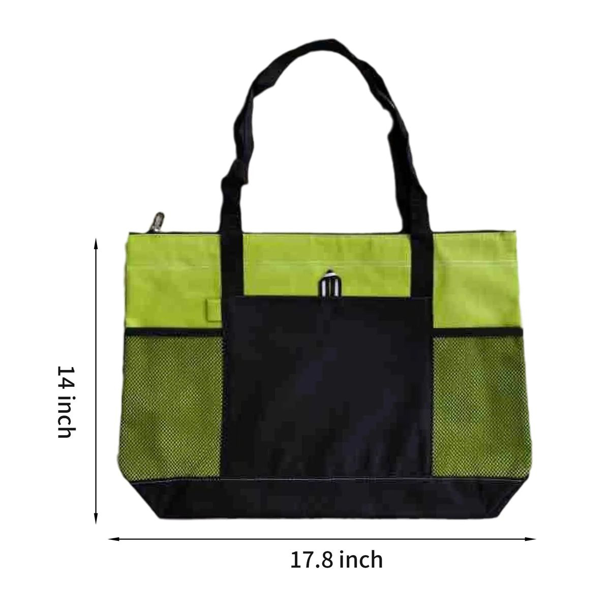 Zippered Polyester Tote for Office or Errands 2