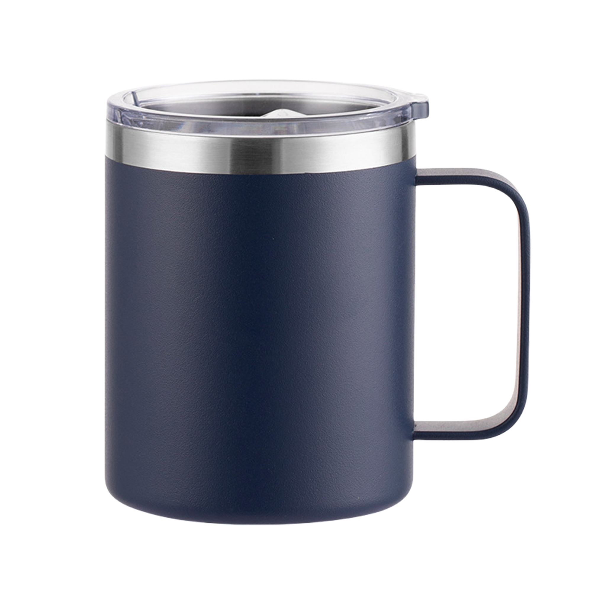12oz 304 Stainless Steel Double Handle Car Mug with Powder Coated Sublimation Design 12