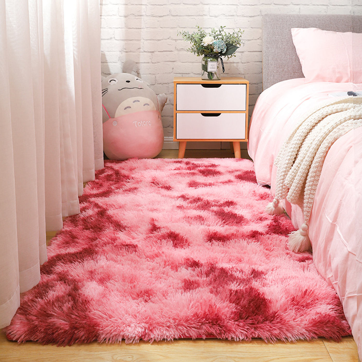 Warm Surface Soft Feel Tie-Dyed Rug 2