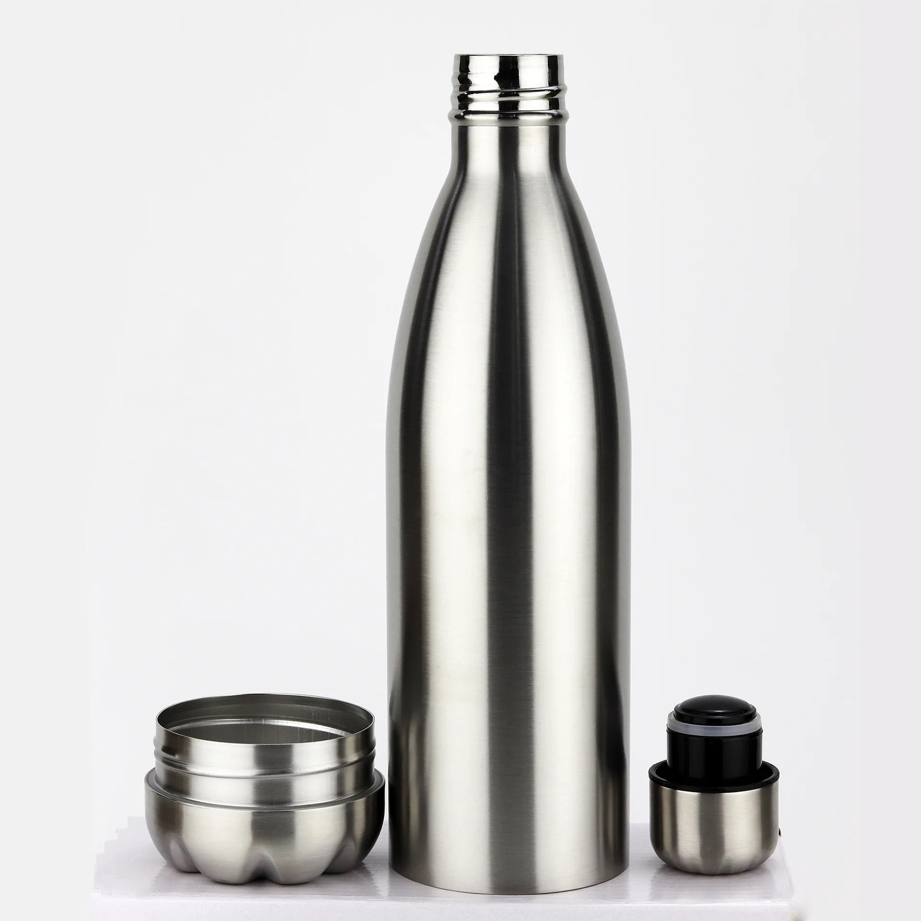 Stainless Steel Water Bottle With Private Money Box 6