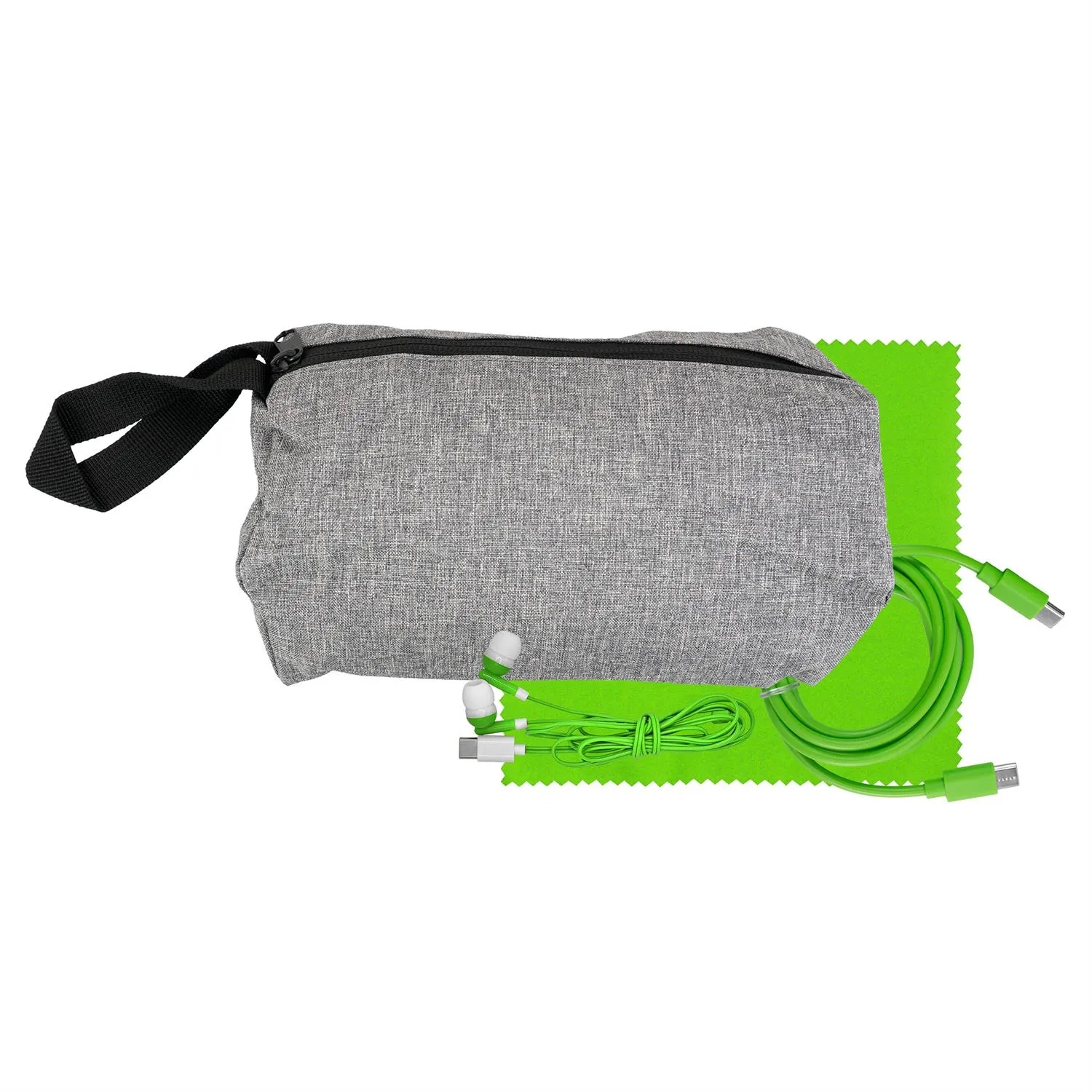 Travel C to C Cable, Ear Bud & Cloth Set 20