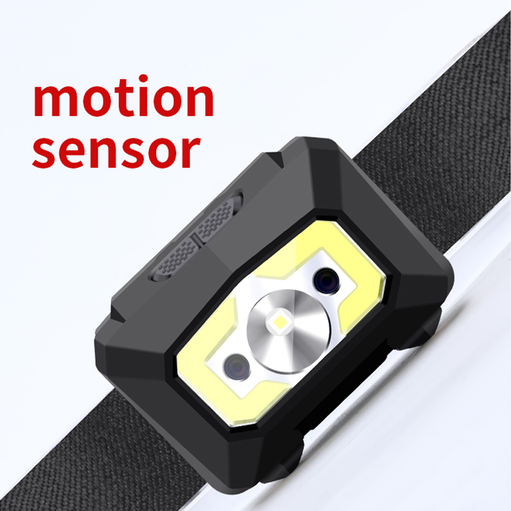 LED Headlamp with Motion Sensor – 500 Lumens, 1200mAh Rechargeable, White/Red Light 5