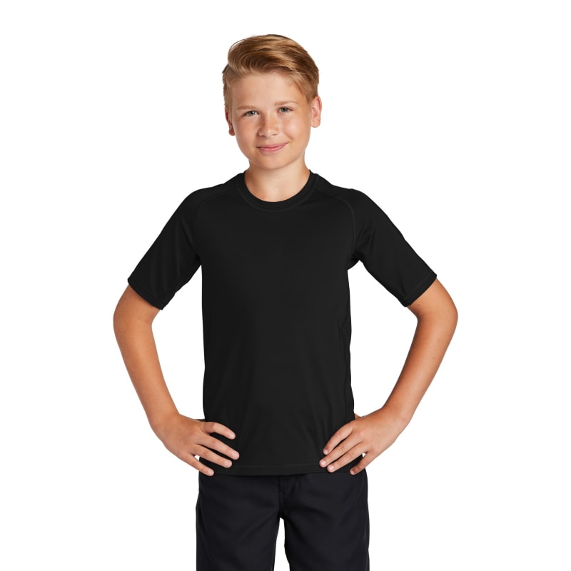 Sport-Tek Youth Rashguard Tee. 2