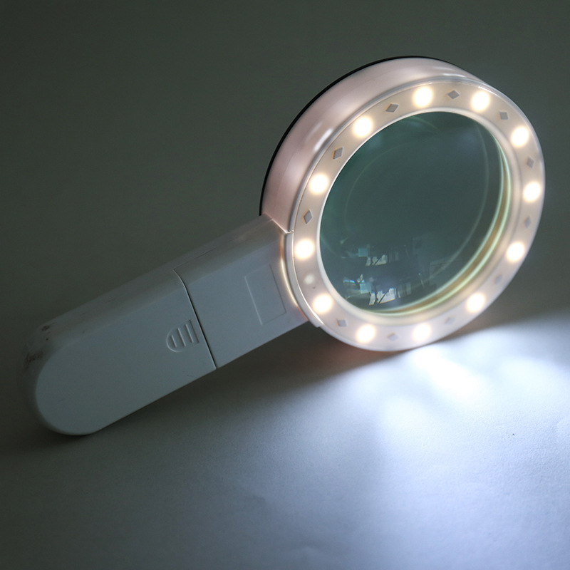 Handheld 30X LED Light High Definition Magnifying Glass 6