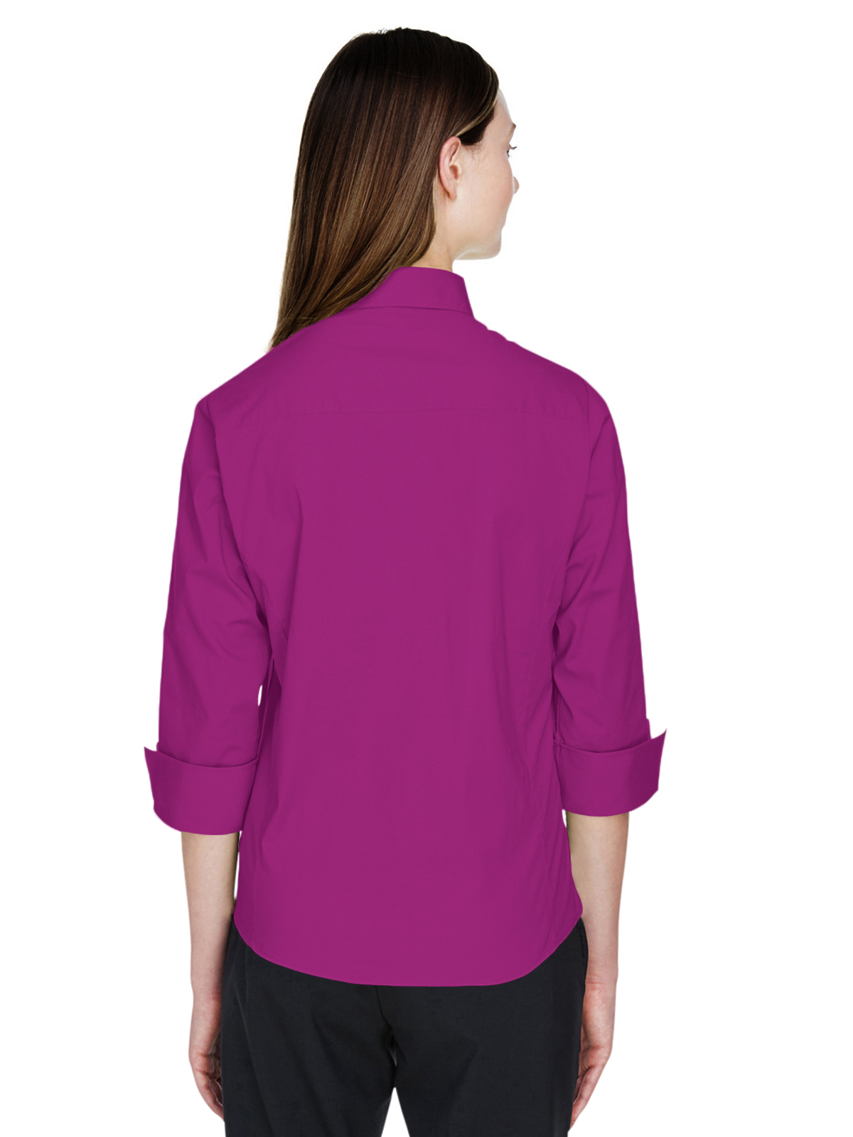Blue Generation - Women's Pocketless 3/4-Sleeve Poplin Shirt 24