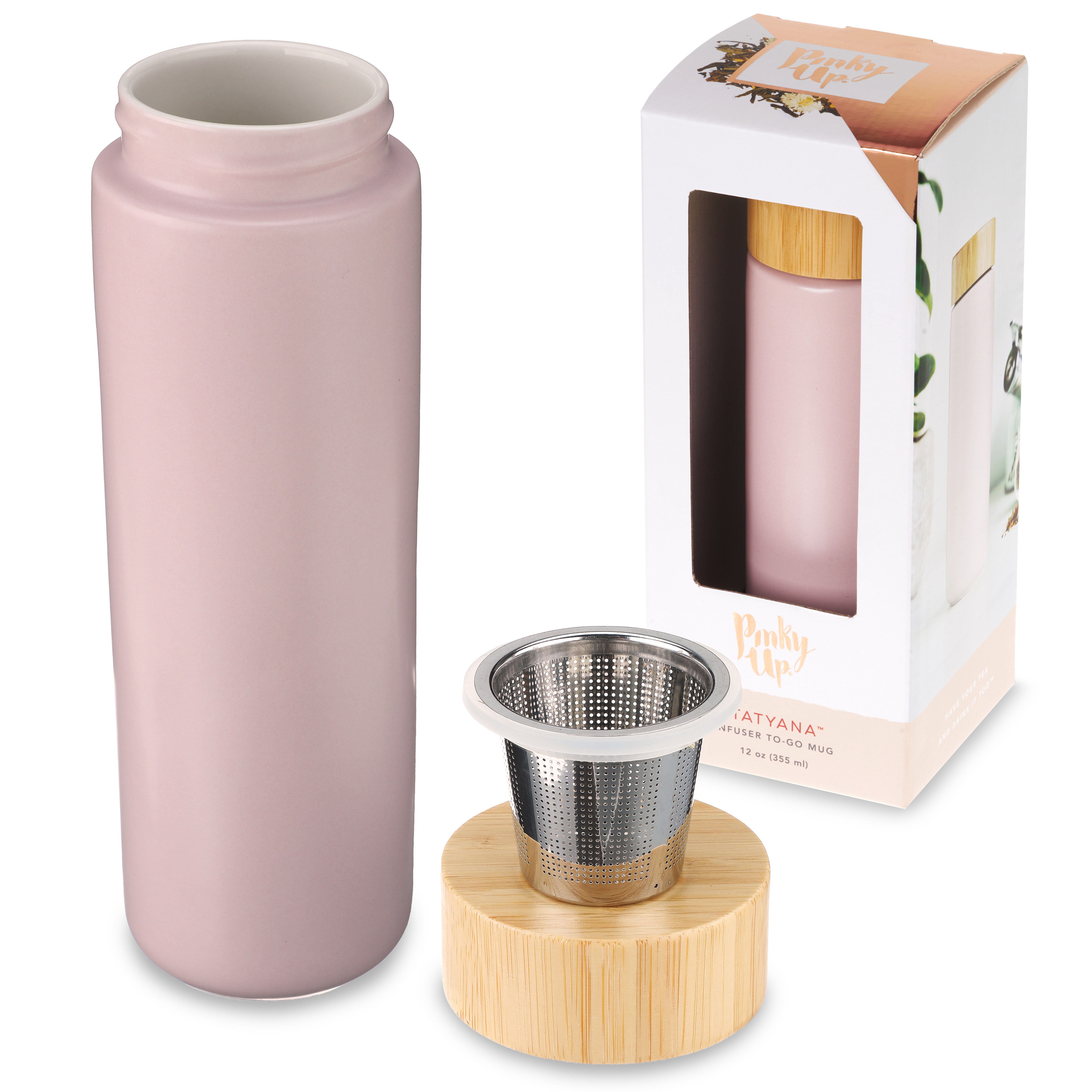 Pinky Up® Tatyana Ceramic Tea Infuser Mug 12