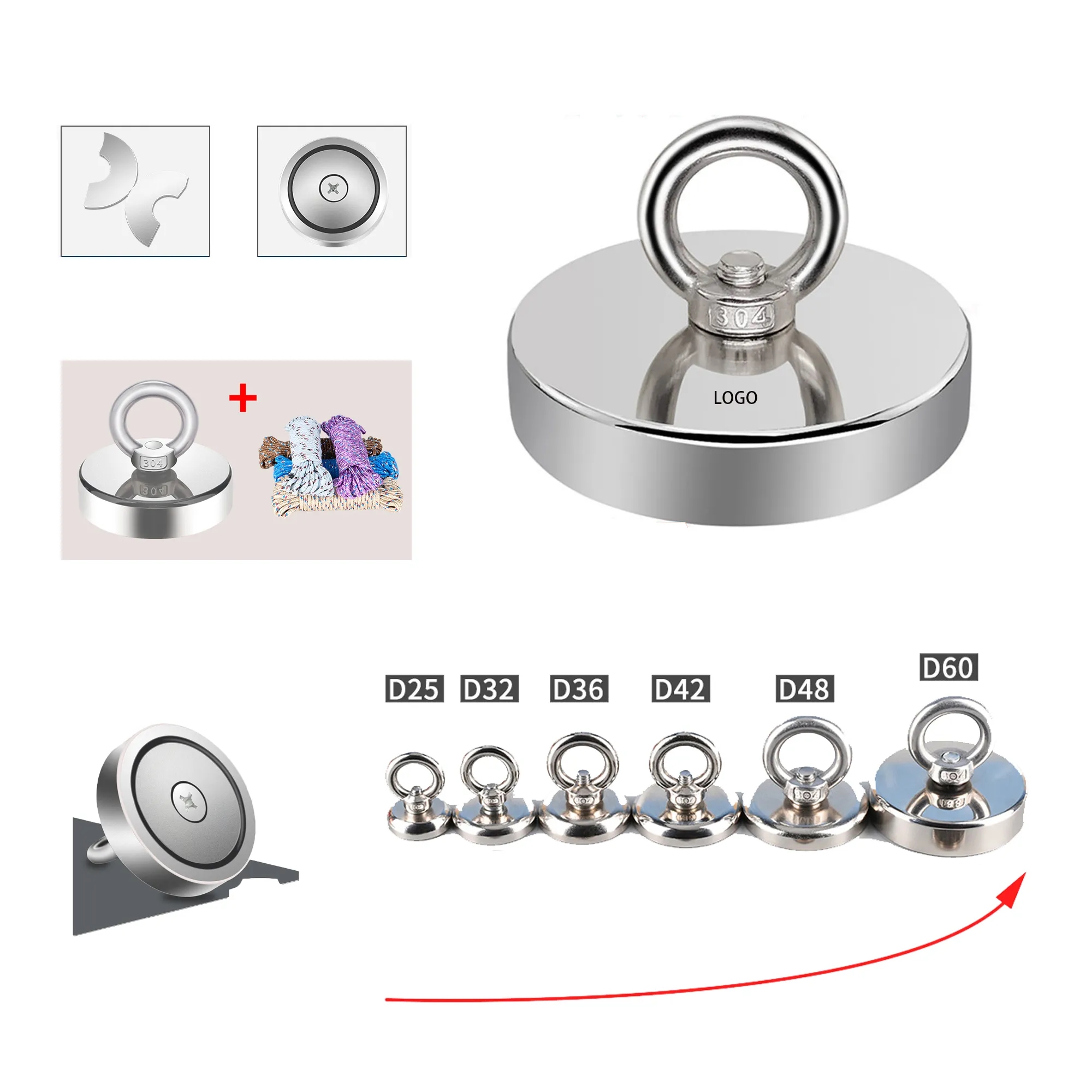 Salvage Strong Magnetic Sucker