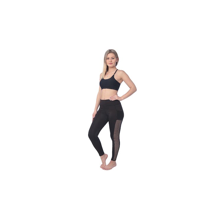 Women's High Waist Performance Sport Leggings - Black Pocket 2XL 2