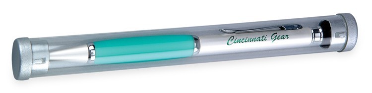 Clear Tube With Silver Accent- Blank 1
