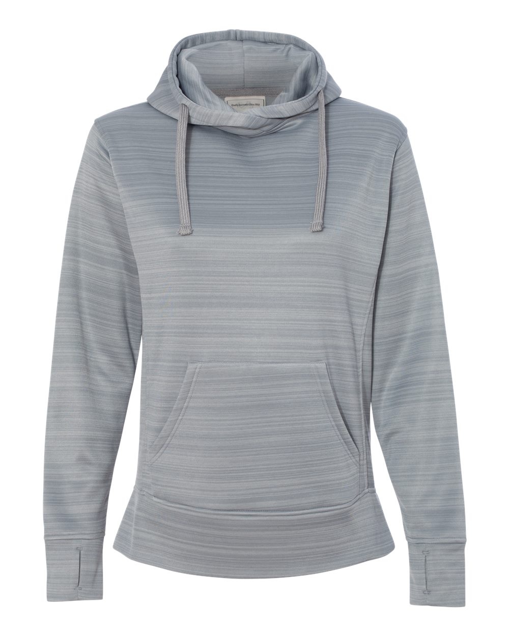 Women's Odyssey Striped Performance Fleece Lapover Hooded Sweatshirt - 8662 9