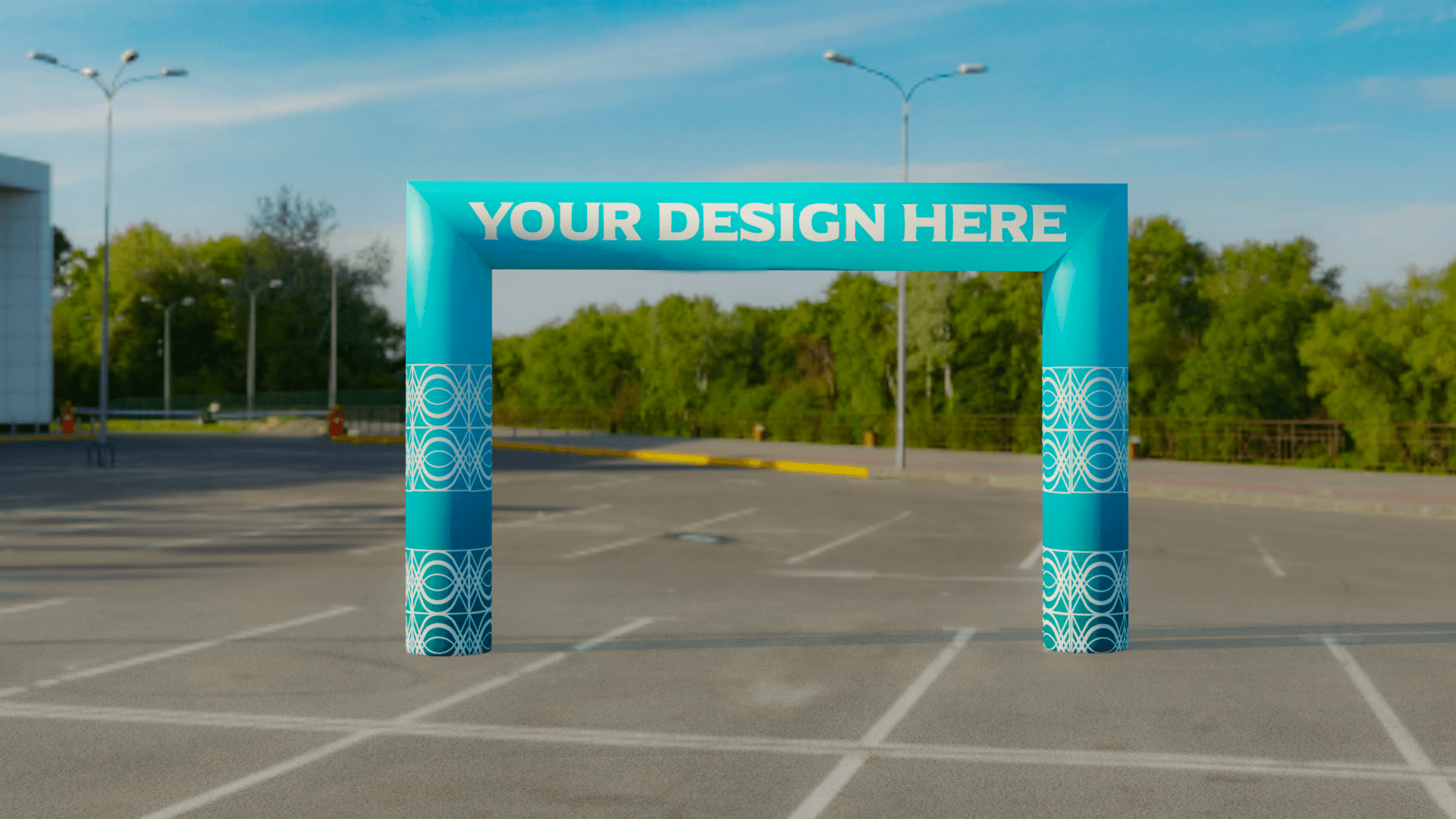 Custom Inflatable Square Arch - Constant or Sealed Air 4