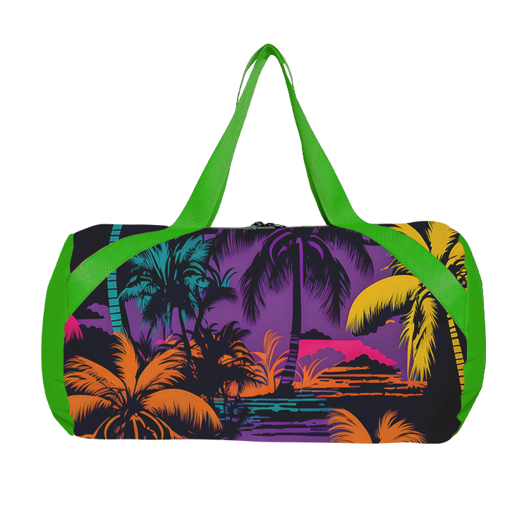 Round Duffel Bag- Full Color-Sewn in the USA 7