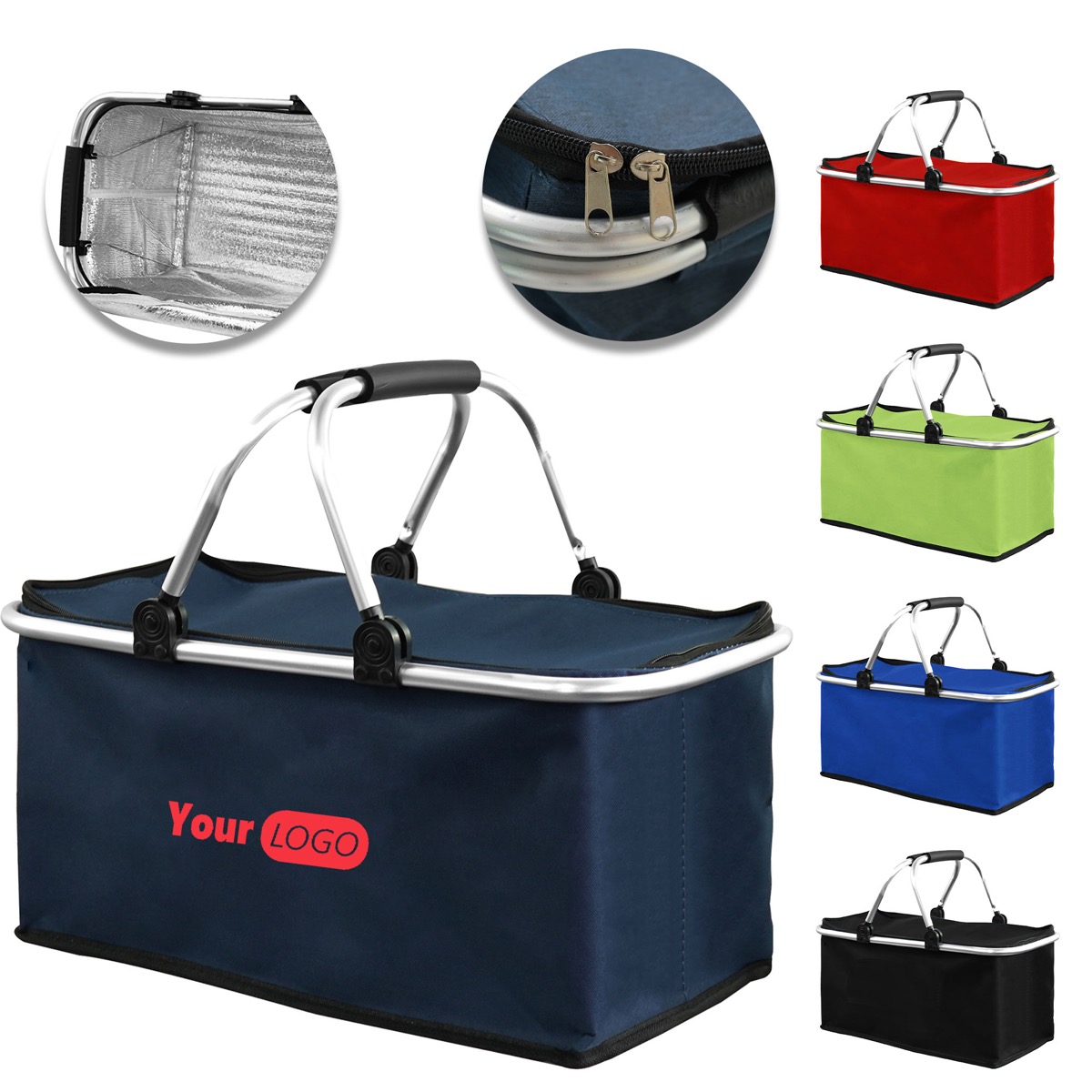 Printed Foldable Picnic Tote 7