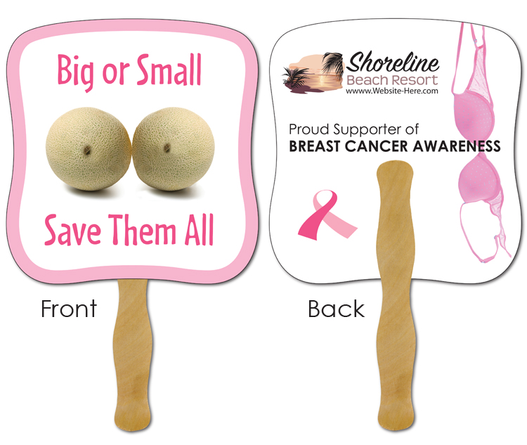Awareness Hand Fan - 7.375x7.75 Laminated - 14 pt. 2