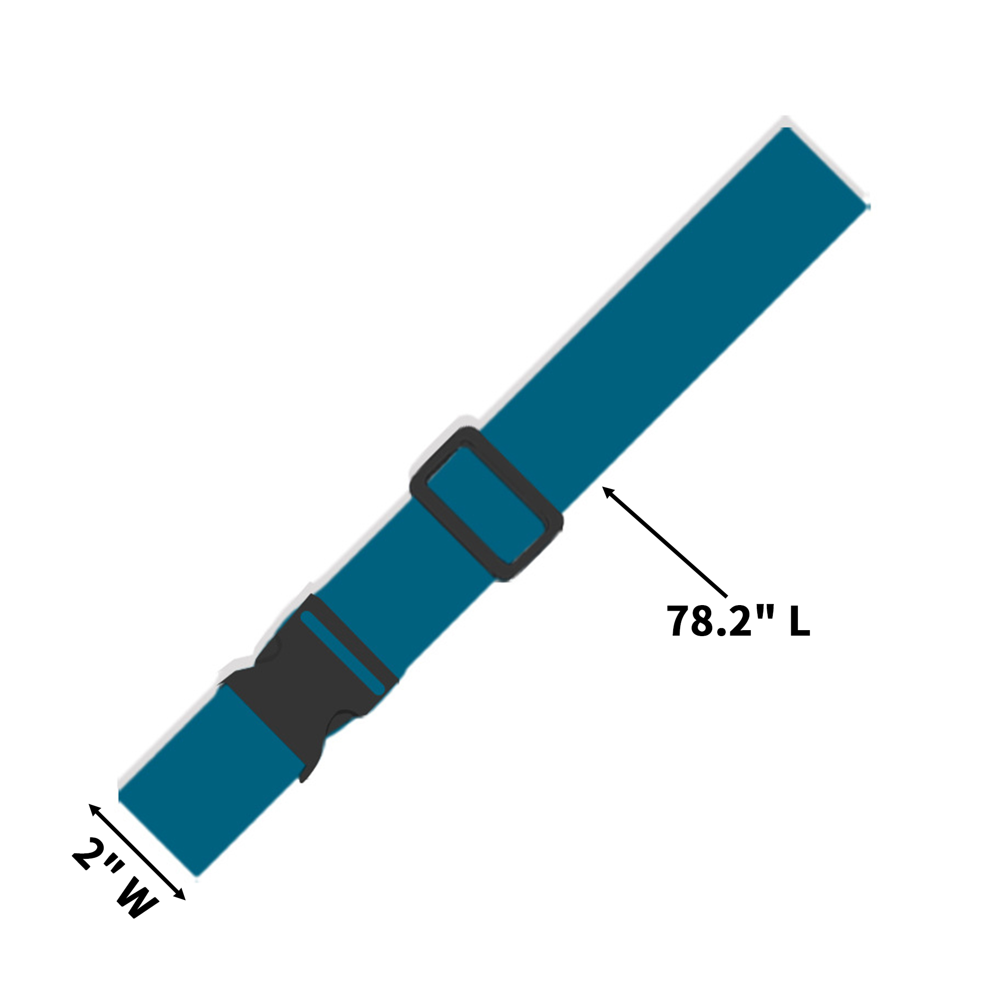Polyester Luggage Security Strap With Quick Release Buckle 78.2" Length X 2" Width 6