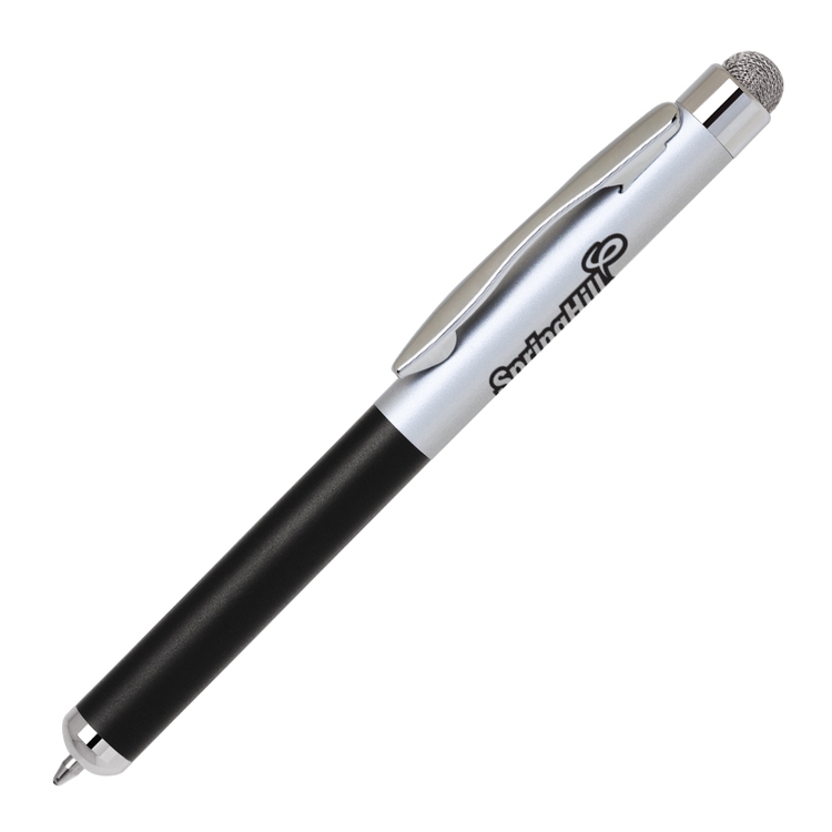 2 in 1 Touchscreen Stylus Ball Pen (Satin Chrome) 1