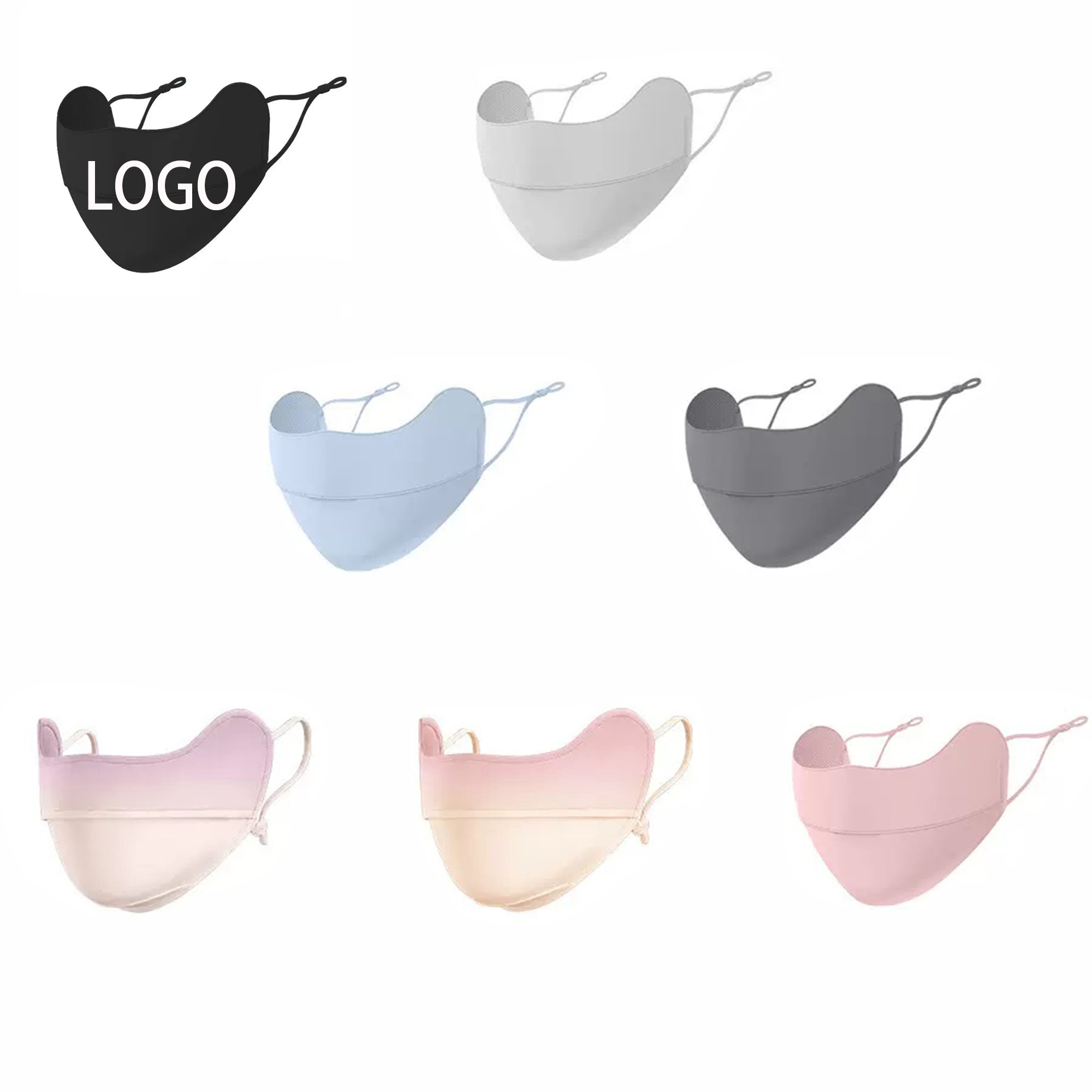 Anti-dust Cool Feeling Ice Silk Sunscreen Mask MOQ 50pcs 1