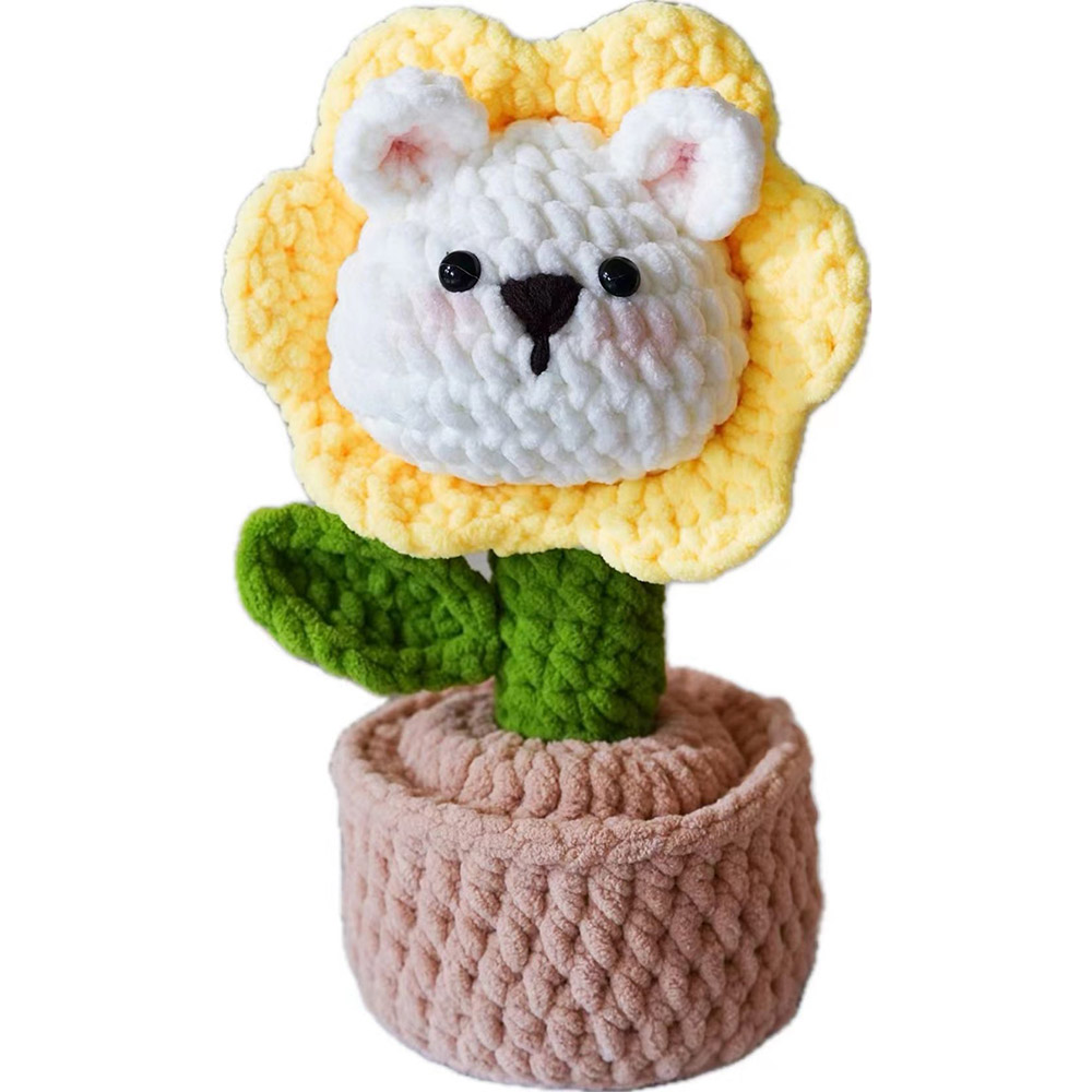 Crochet Material Package-Sunflower Bear 2