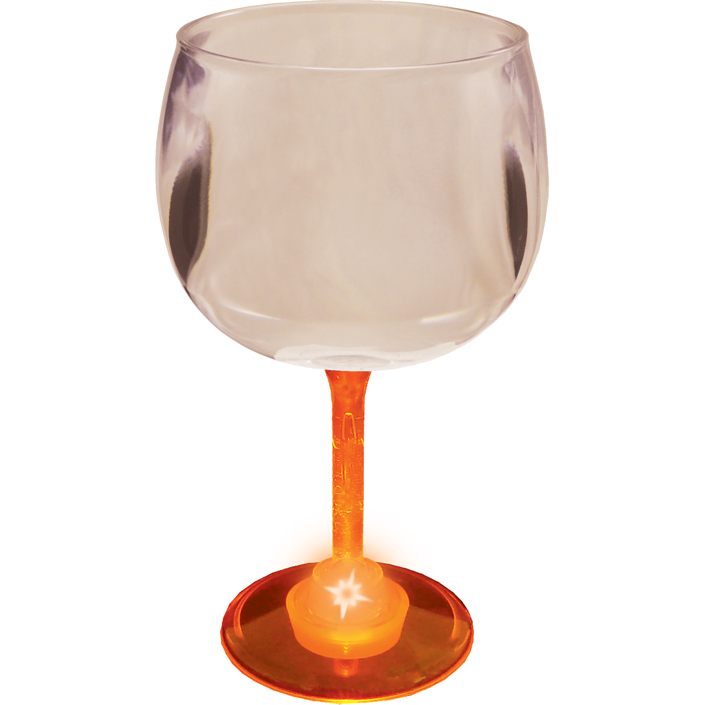 12oz Light Up Standard Stem Plastic Wine Goblet 21