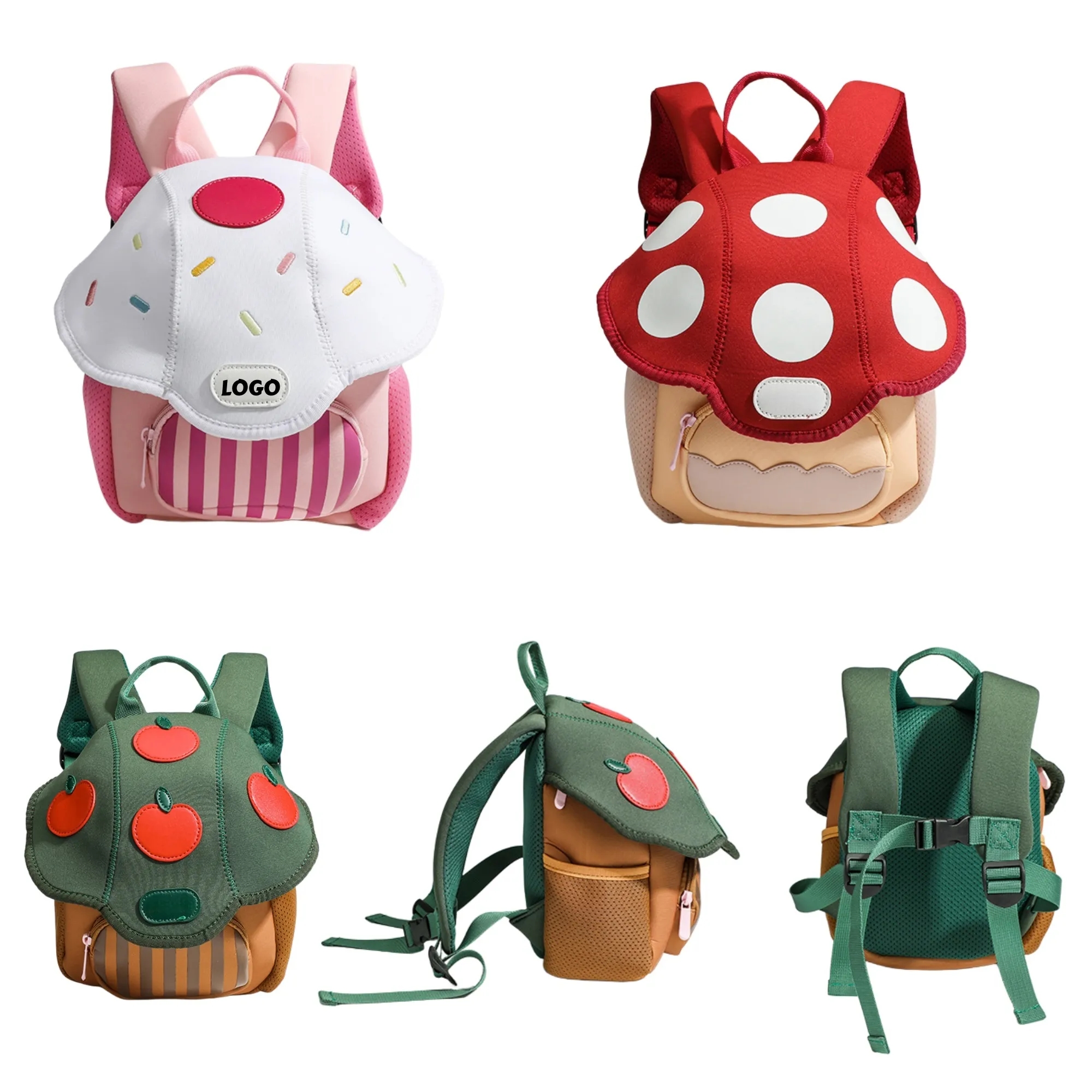 Mini Mushroom Backpack Kids Cute School Bag