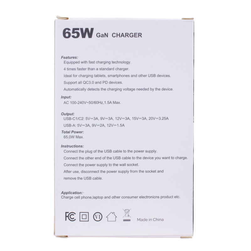 65W Laptop and Phone Wall Charger 49