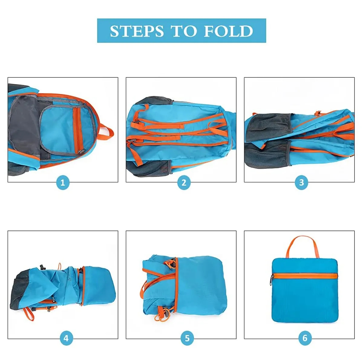 Foldable Waterproof Lightweight Hiking Travel Backpack 5