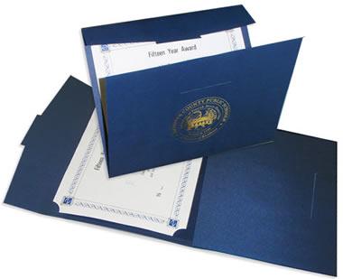 Portfolio Certificate Cover with Foil Stamped Imprint 7
