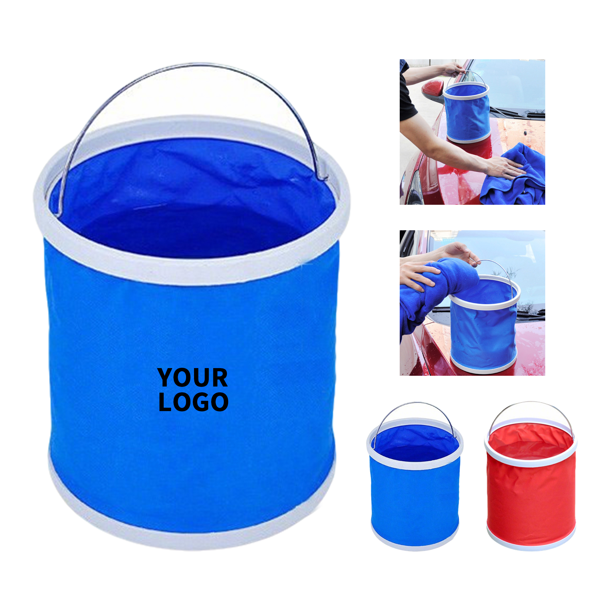 Portable Folding Bucket With Oxford Fabric 370oz 1