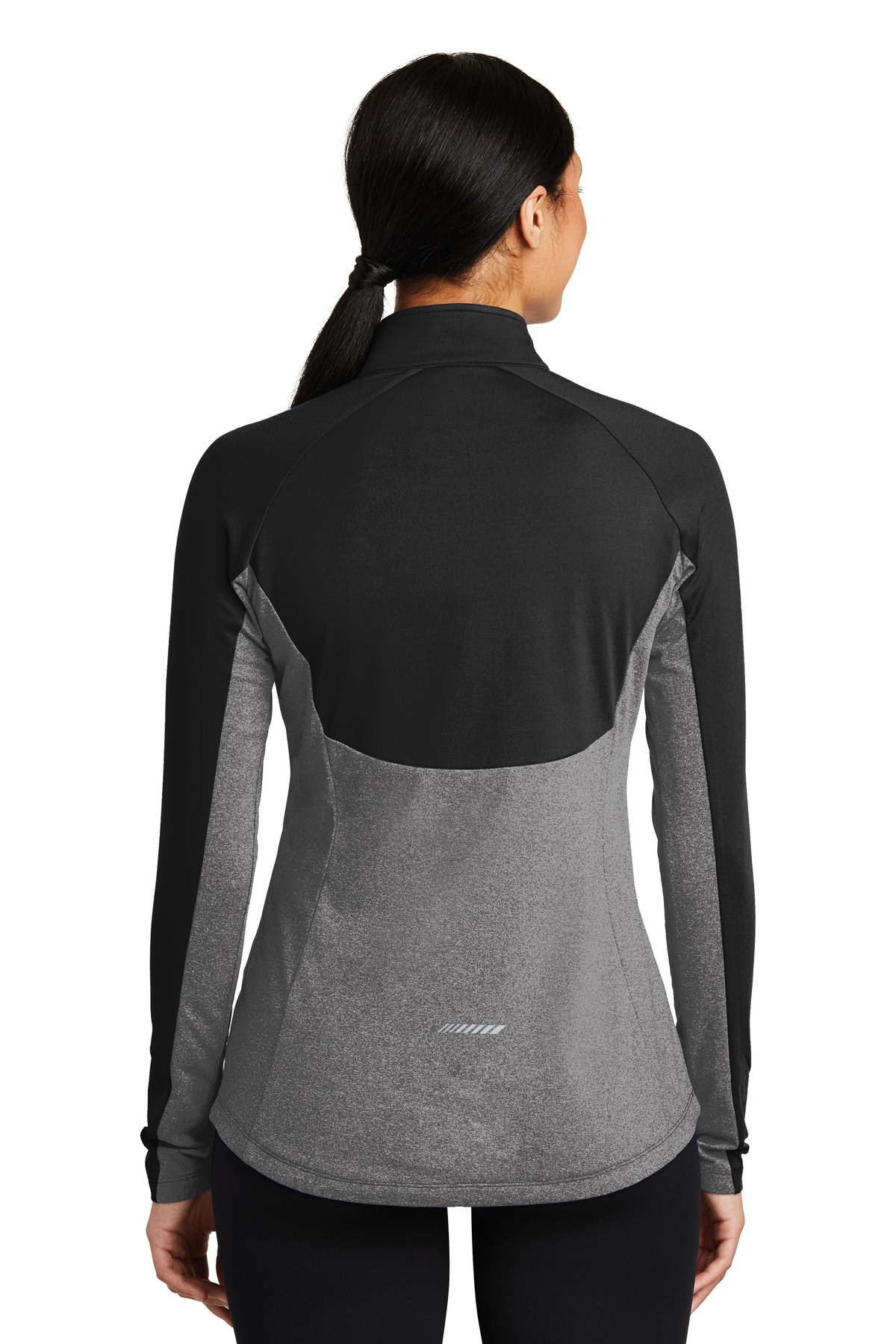 Women's Sport-Wick Stretch Contrast 1/4-Zip Pullover