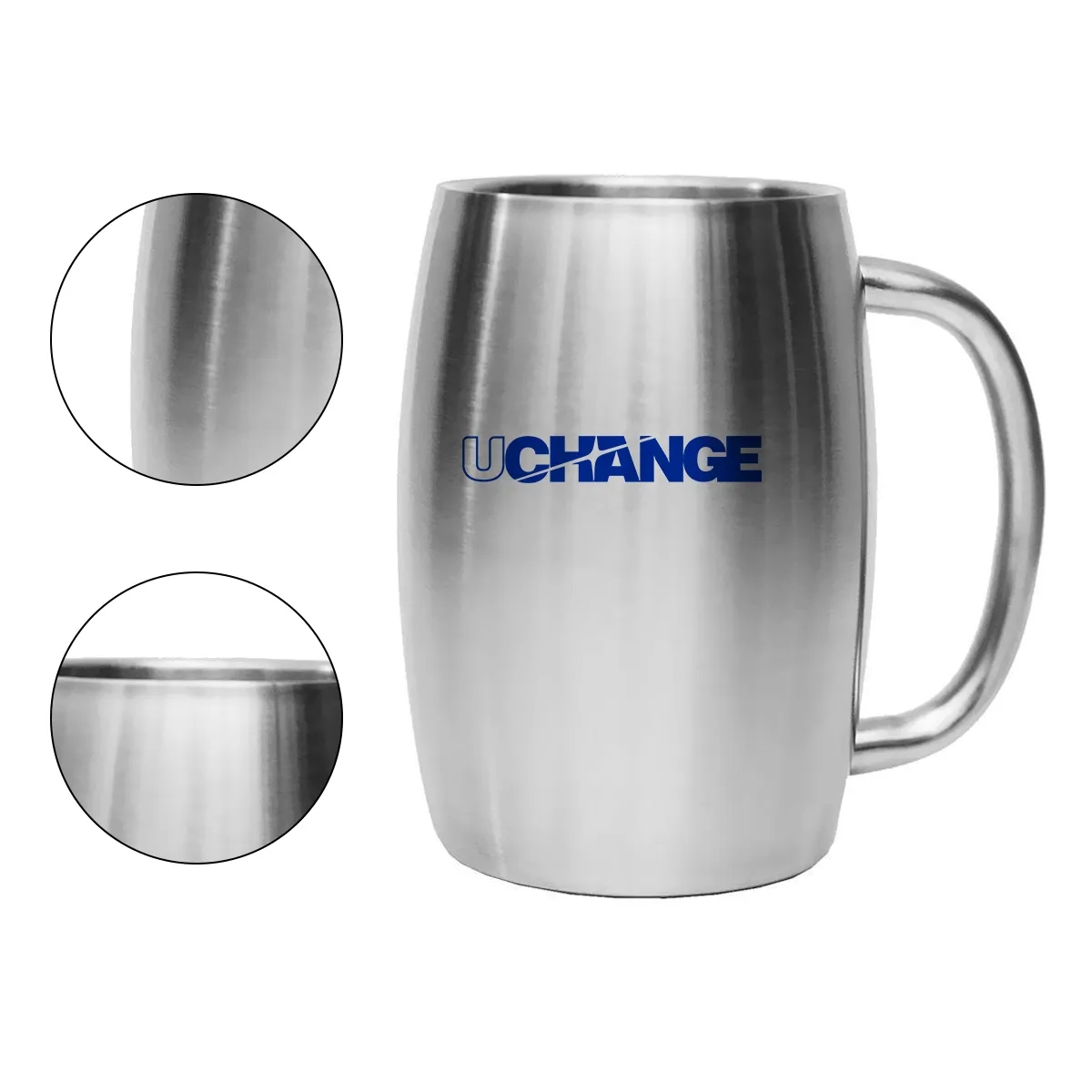16 Oz. Stainless Steel Beer Mug With Handle 5