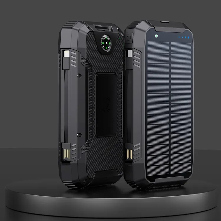 Outdoor Solar Charger With Strong Flashlight & Compass 4