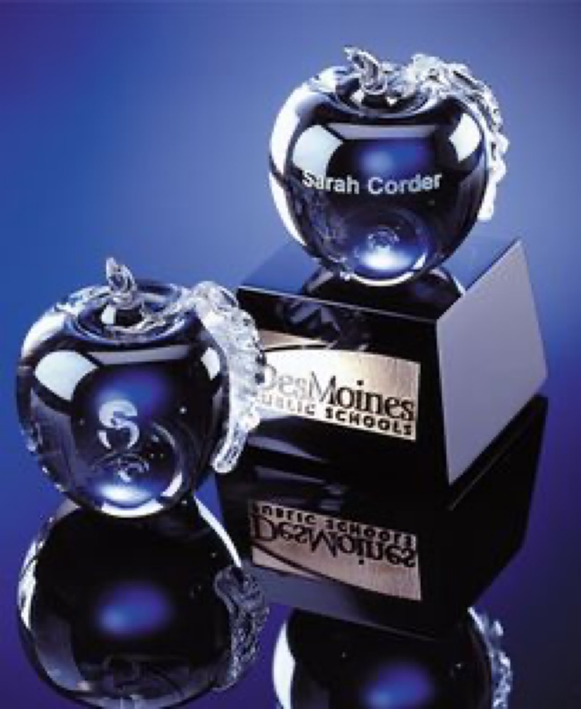 Apple Award with Marble Base