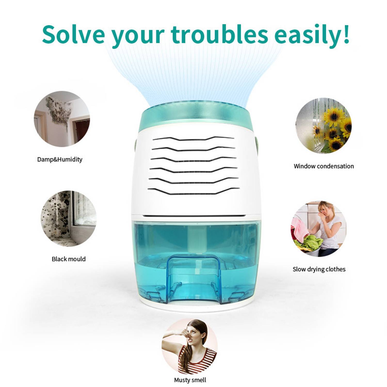 Small Dehumidifier Air Purifier Household Moisture 5