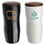 Adriano 12 oz Double-wall Ceramic Tumbler with Wood Lid 1