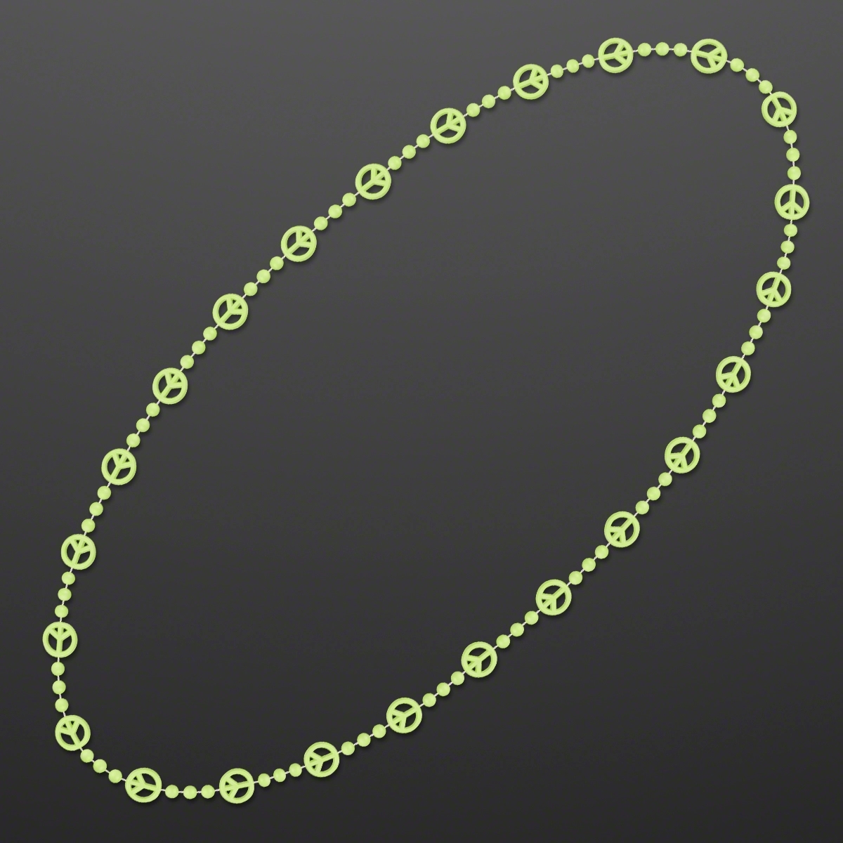 Peace Sign Bead Necklaces (NON-LIGHT UP) 3