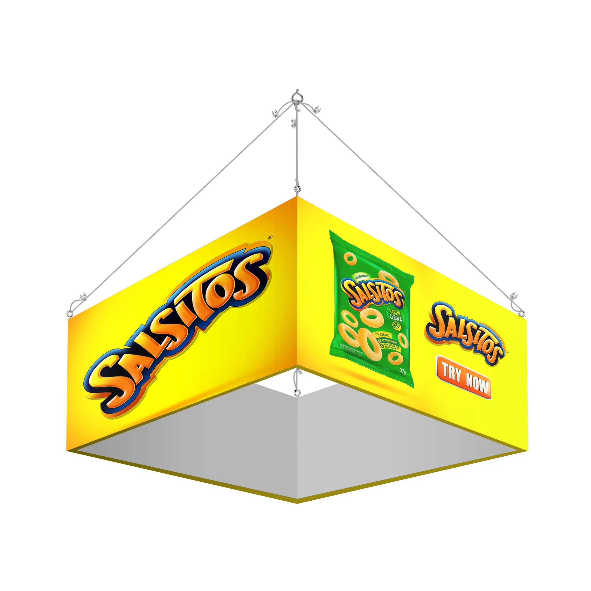 10' Rectangular Hanging Banner Kit (Hardware + Banner) 4
